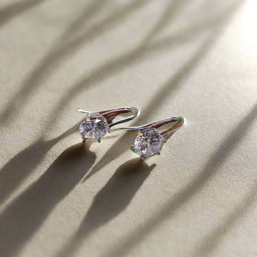 Boucles d'oreilles en argent trempé Eternal Radiance 