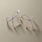 Chic Bow Tie Glamour Earrings – Gold Bow Tie Stud Jewelry