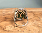 Canadian Jade Silver Ring - 1062