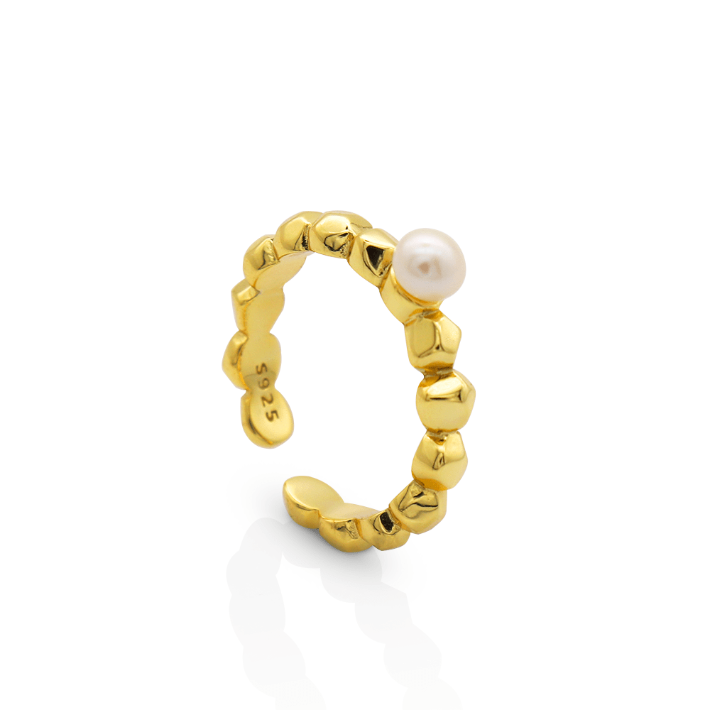 JASMINE PEARL CHARM RING - Lolomo!