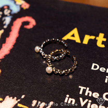 JASMINE PEARL CHARM RING - Lolomo!