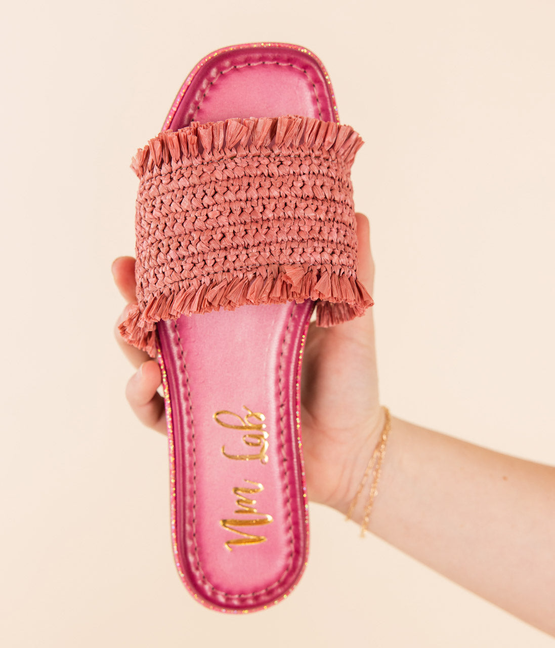 Juana Woven Sandals in Pink