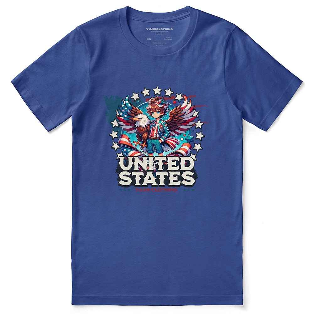 July 4th Eagle And Boy T-Shirt