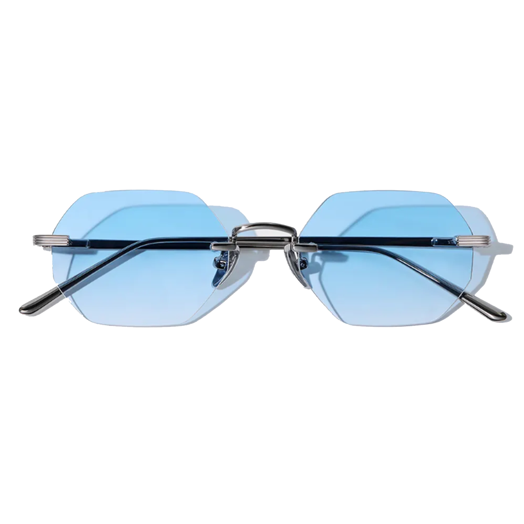 Martin Hexagon Frameless Sunglasses - Lolomo!