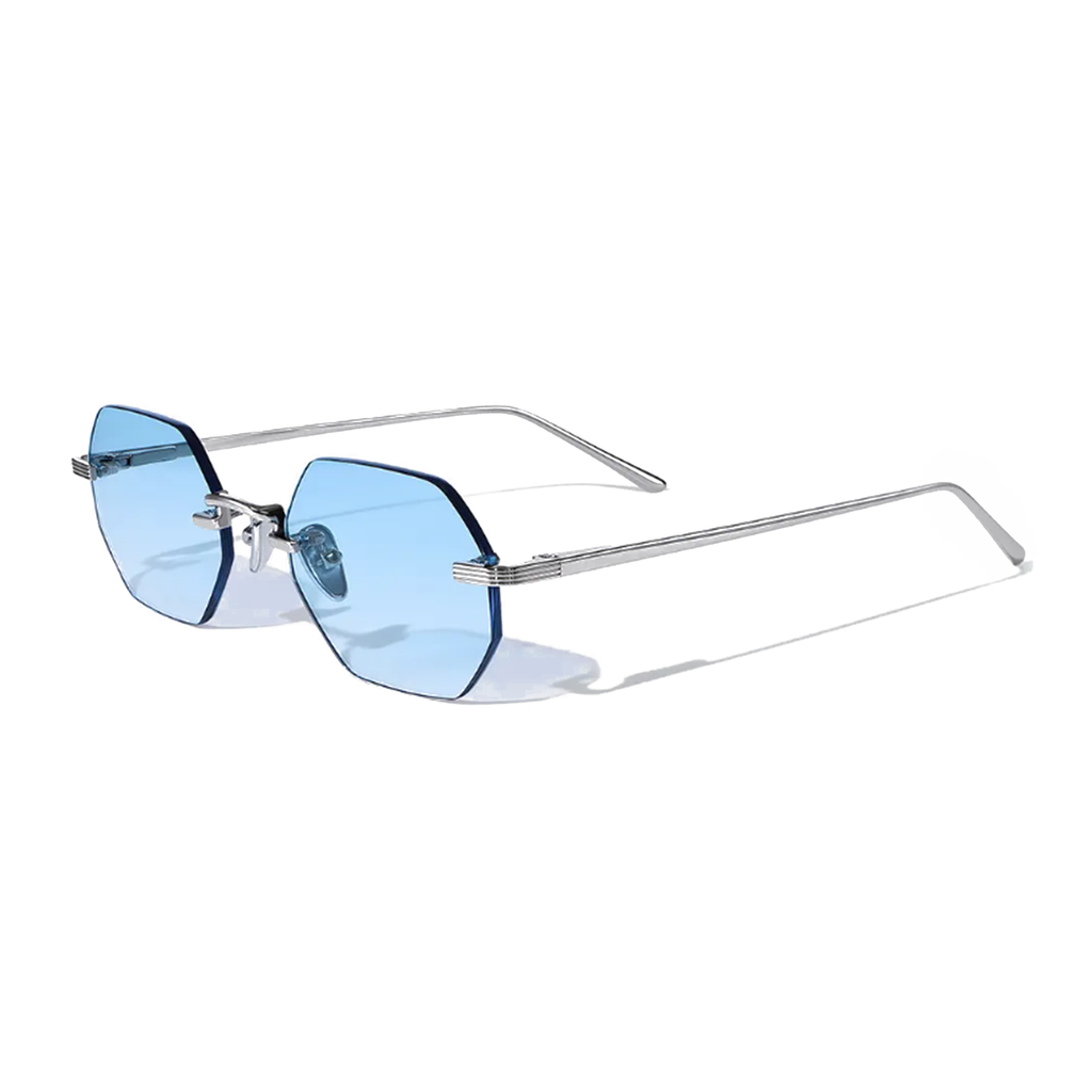 Martin Hexagon Frameless Sunglasses - Lolomo!