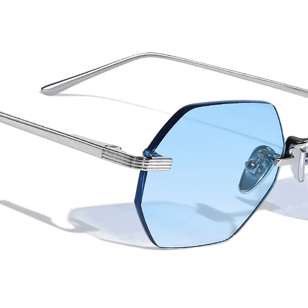 Martin Hexagon Frameless Sunglasses - Lolomo!