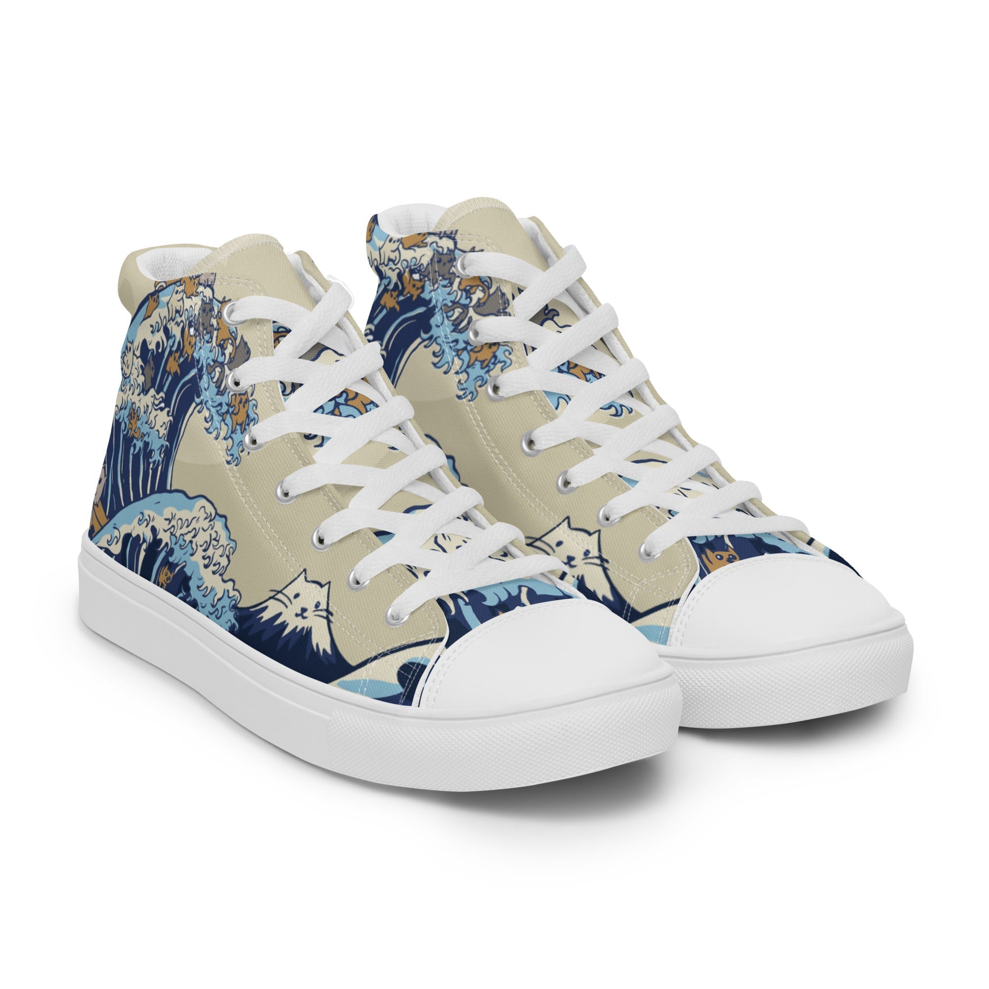 Men’s Japanese Cat Waves Shoes - Lolomo!