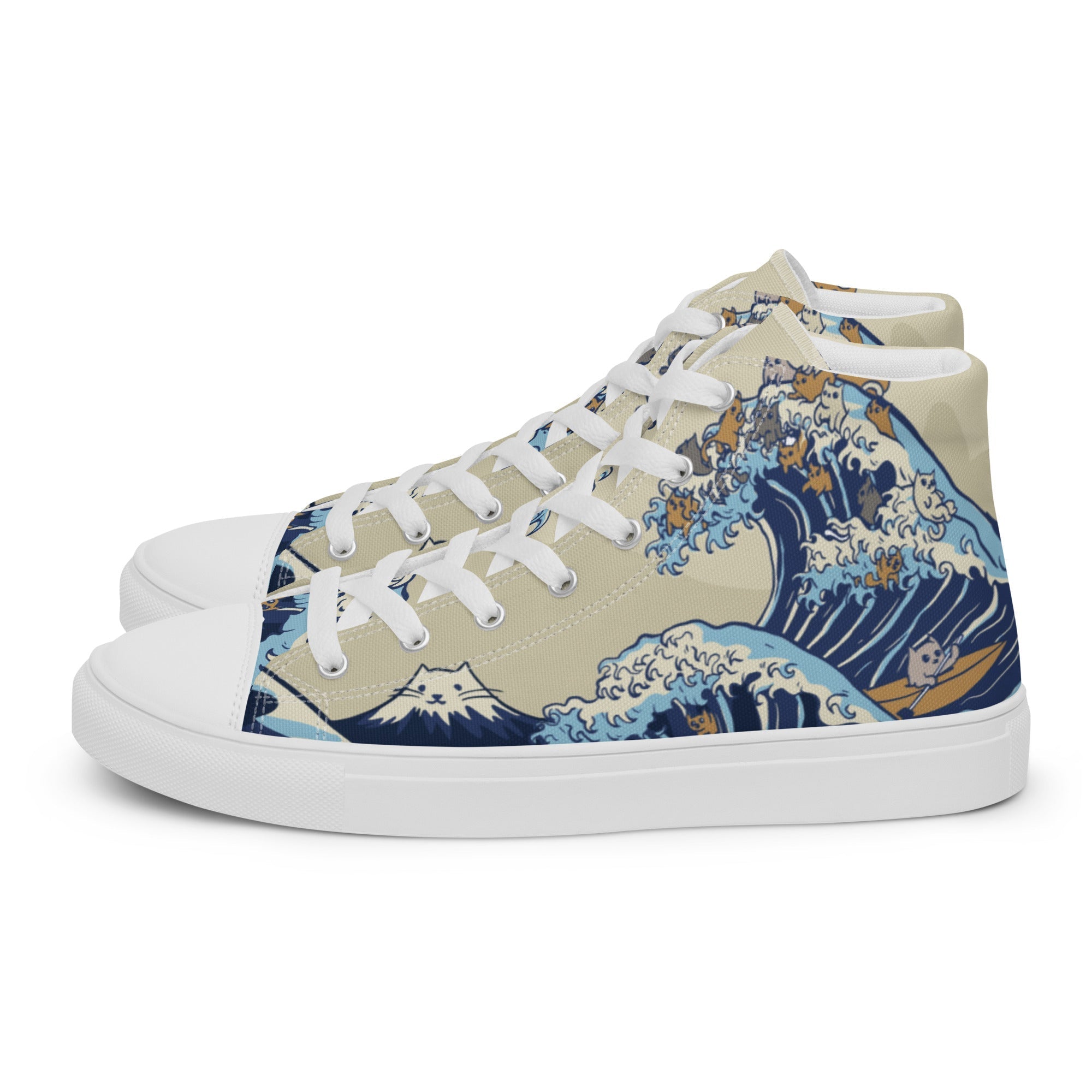 Men’s Japanese Cat Waves Shoes - Lolomo!