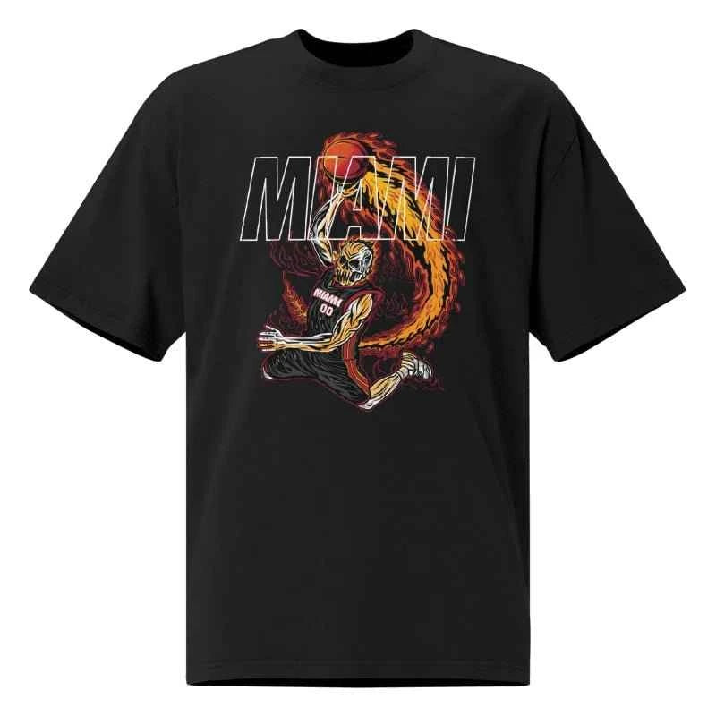 Miami Heat "Staple" Black  T-Shirt