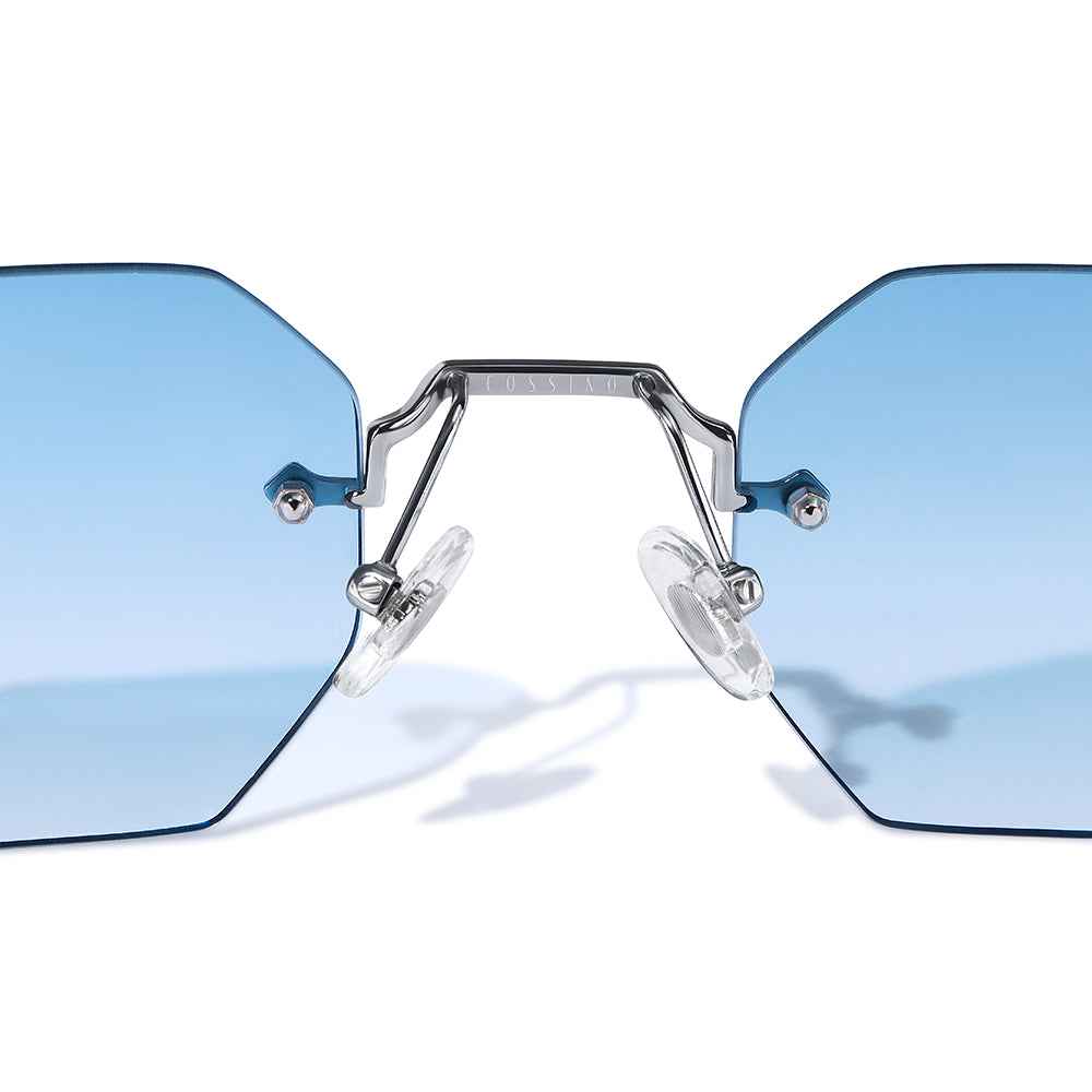 Nero Metal Hexagon Sunglasses