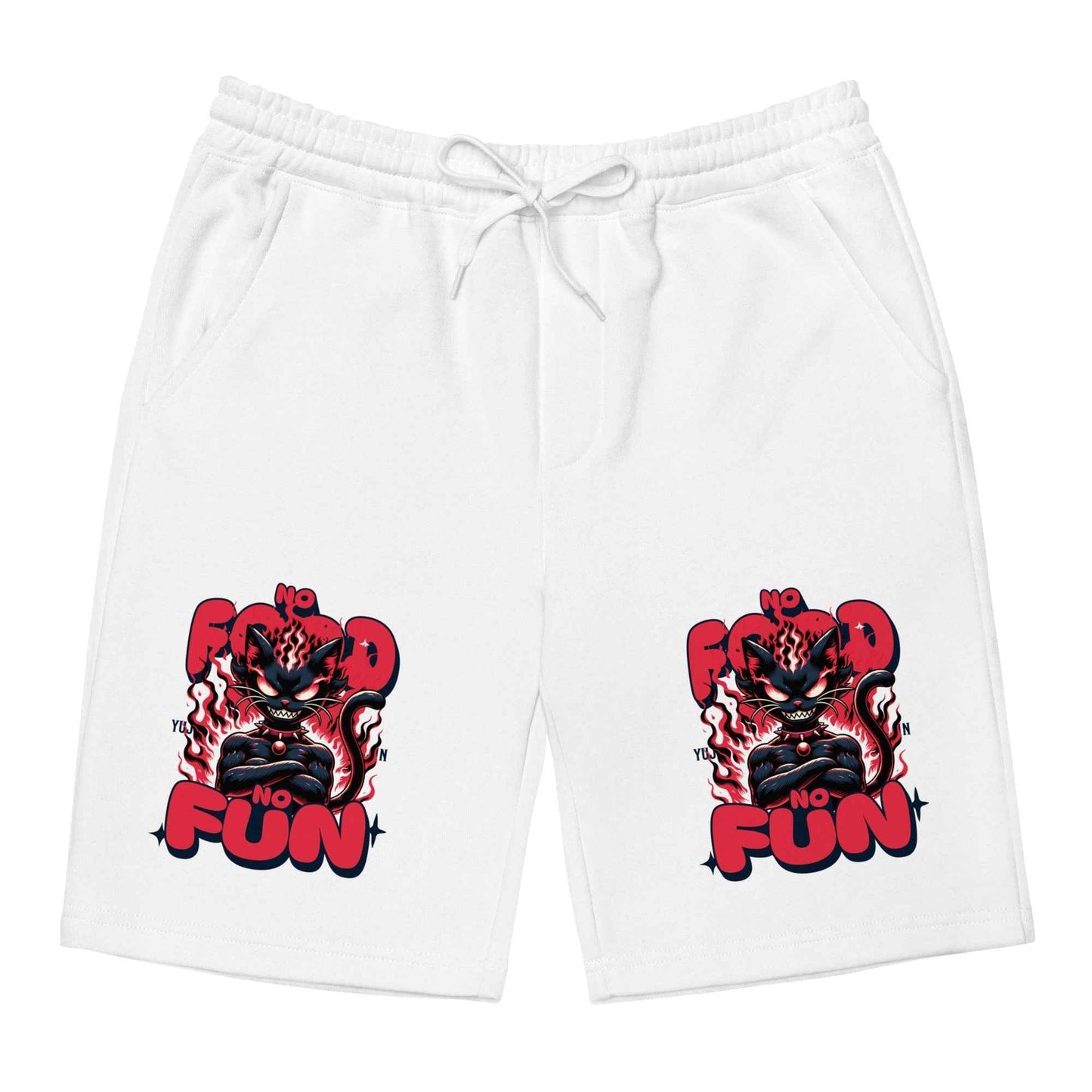 No Food No Fun Cat Shorts