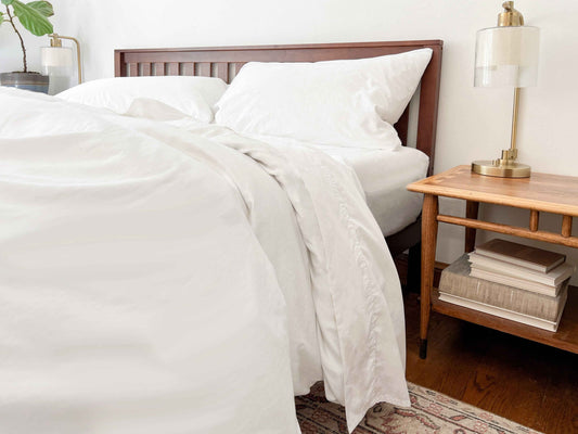 Organic Percale Bed Sheets Set