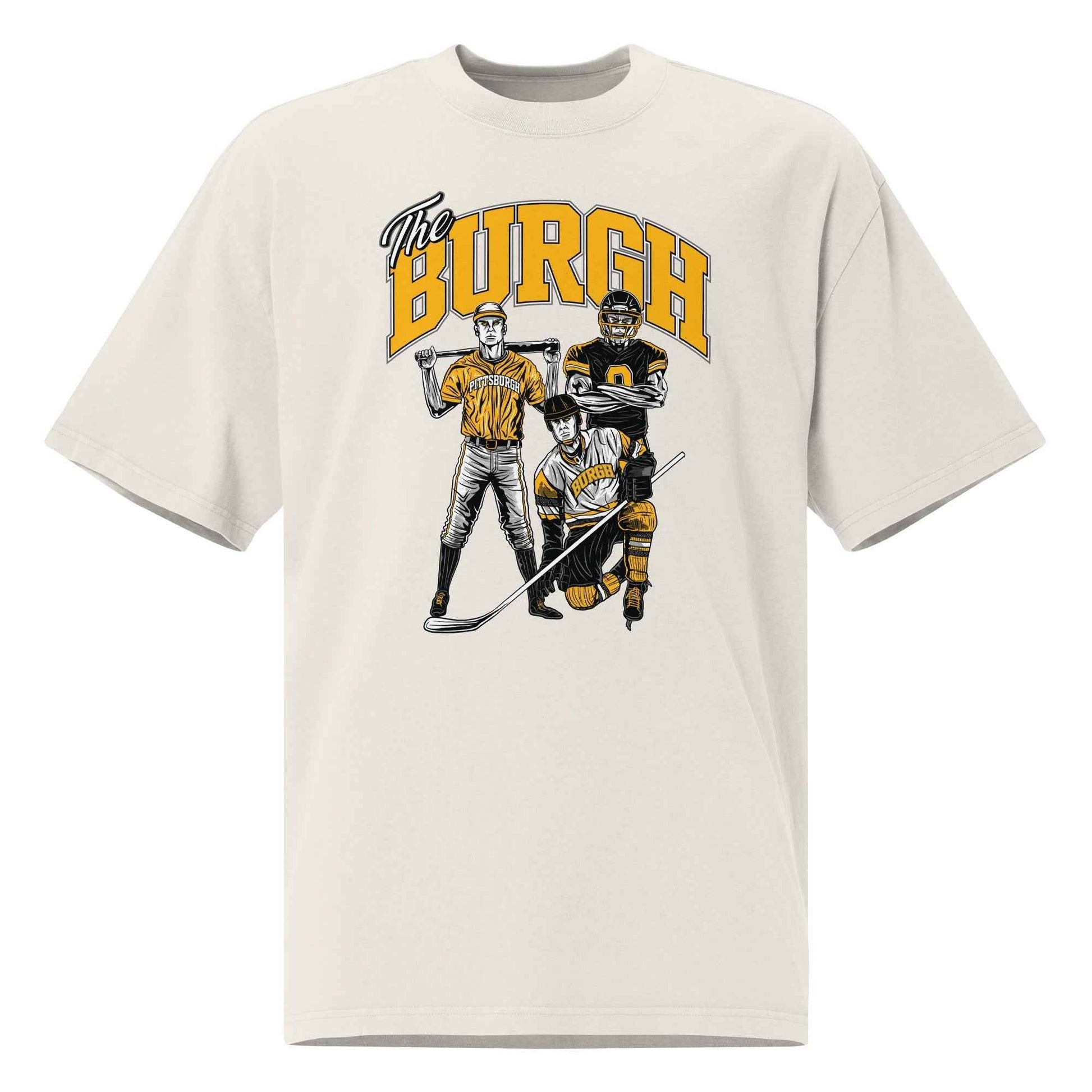 Pittsburgh "Hometown Heroes" Oversized White T-Shirt