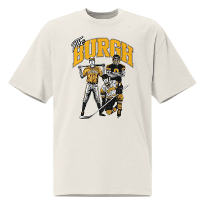 Pittsburgh "Hometown Heroes" Oversized White T-Shirt