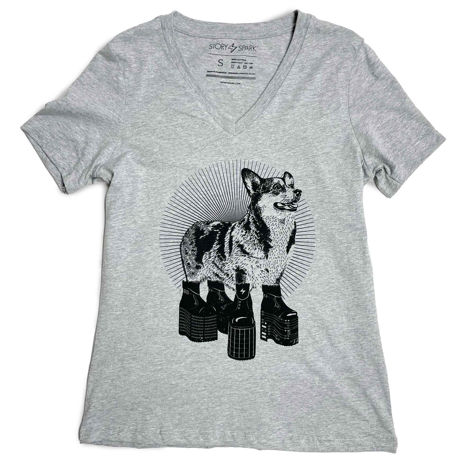 Platform Corgi Womens T-shirt