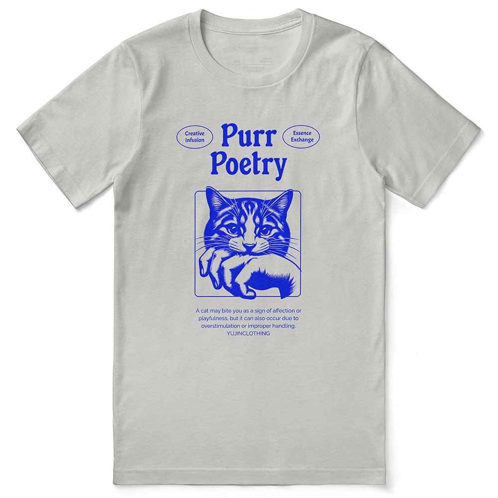 Purr Poetry Cat T-Shirt