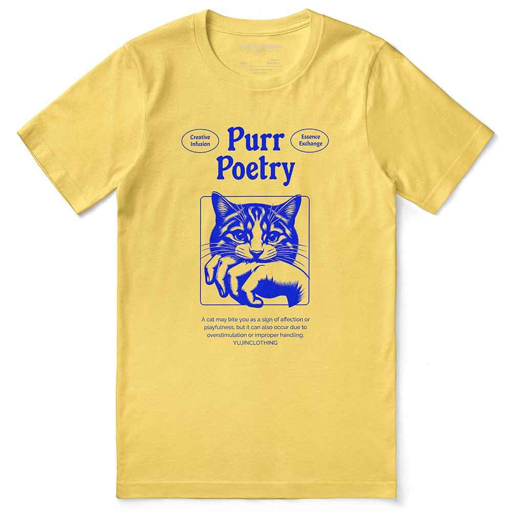 Purr Poetry Cat T-Shirt