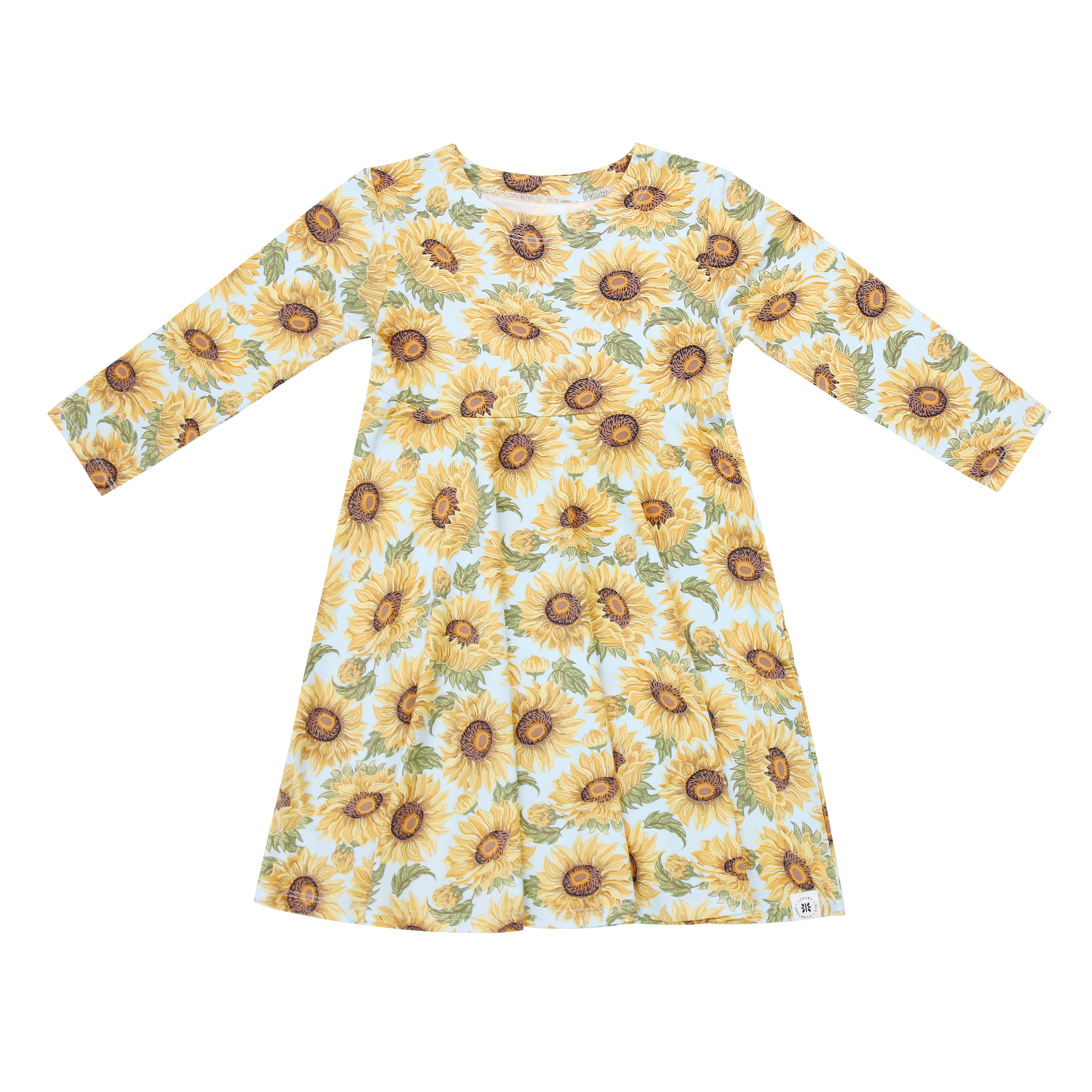 Sammy's Sunflower Swirly Girl Dress