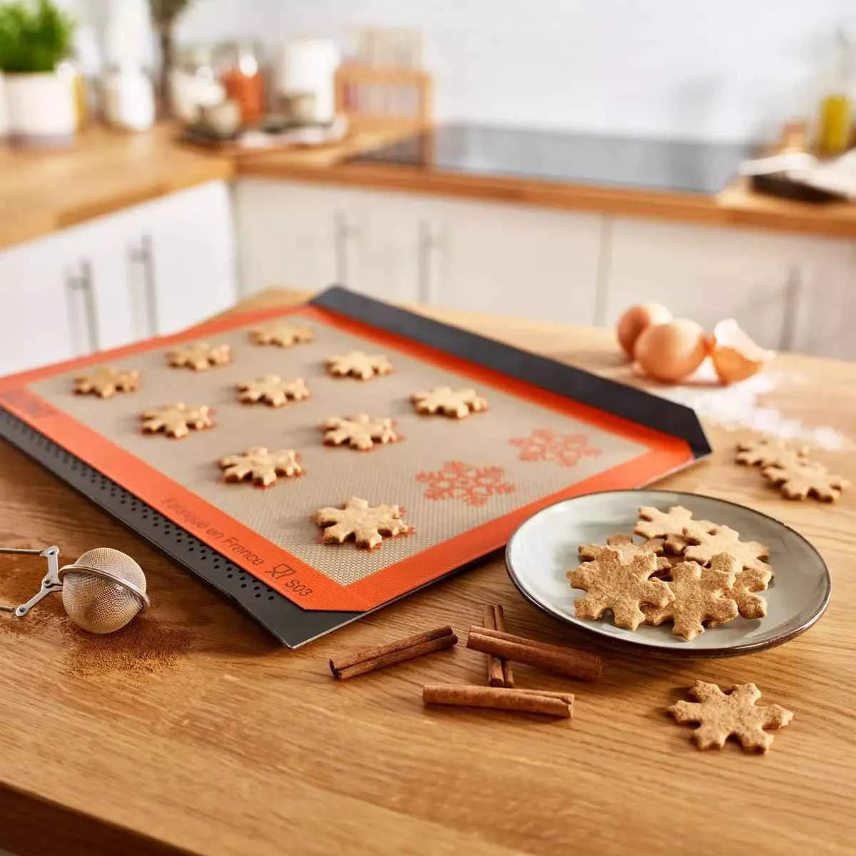 Silpat Snowflake Half Size Baking Mat - Limited Edition