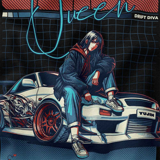 Slide Queen Car T-Shirt