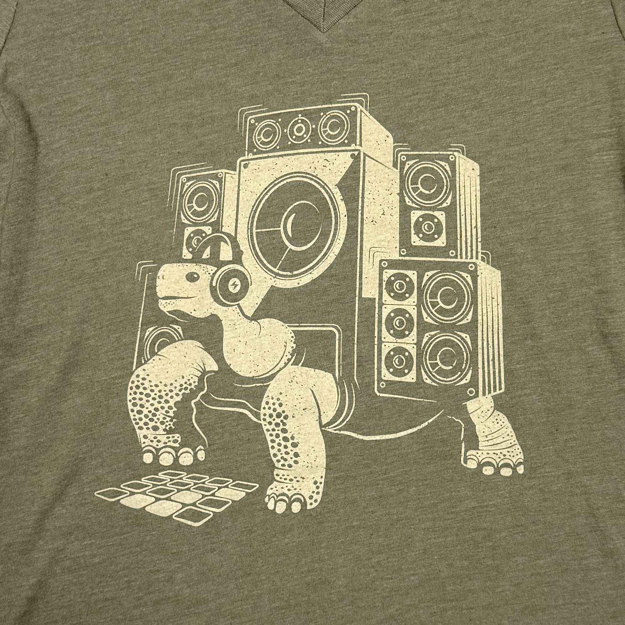 Slow Beats Womens V-neck T-shirt