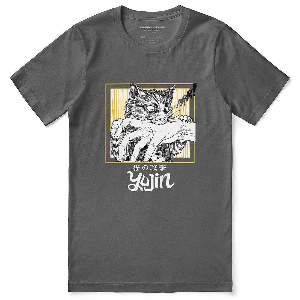Sudden Bite Cat T-Shirt - Lolomo!