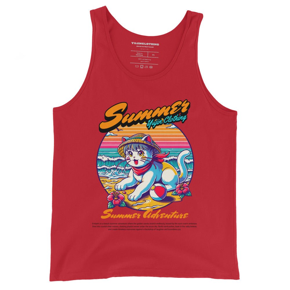 Summer Adventure Cat Tank Top - Lolomo!