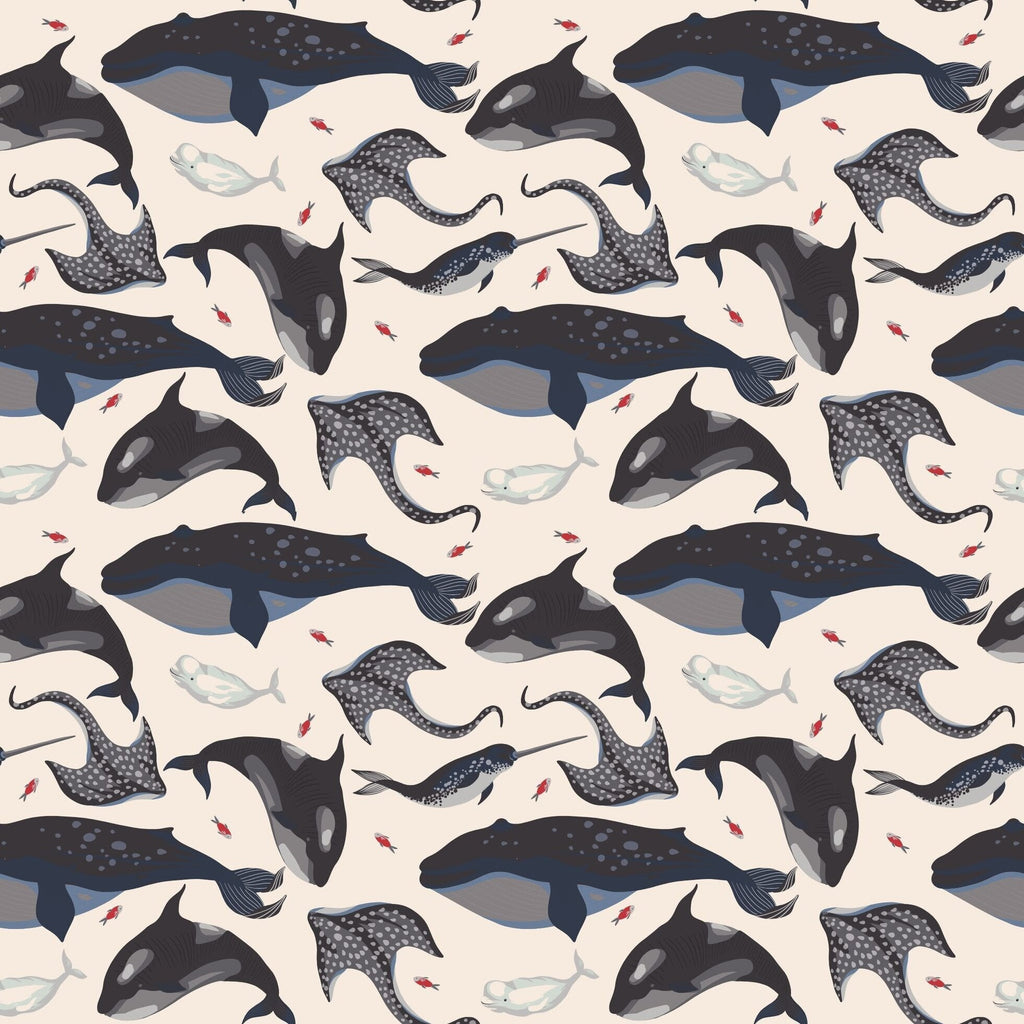 Deep Sea Creatures Whale Cap Sleeve Swirly Girl