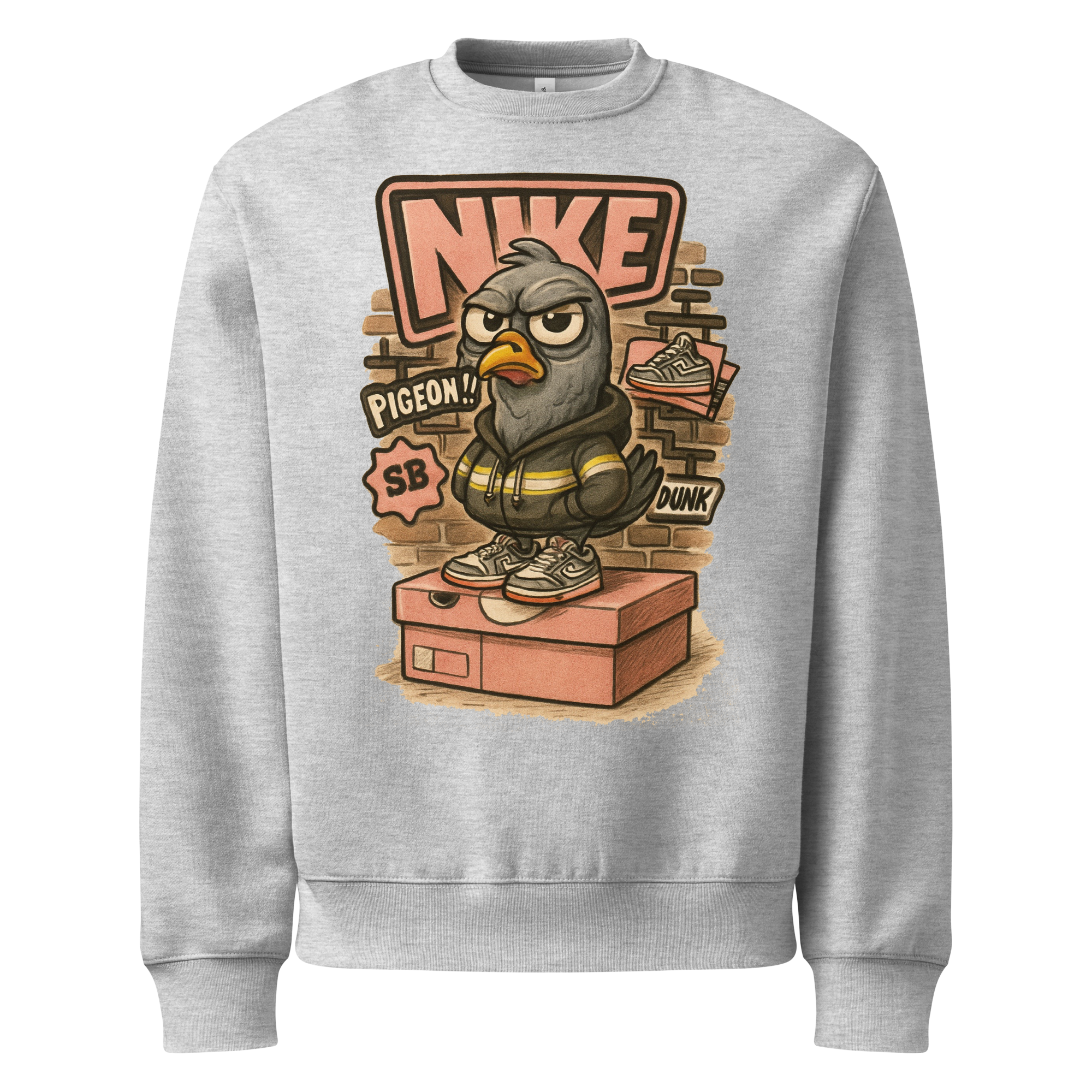 Sole Providerz™ "Dunk The Pigeon" Oversized Heavyweight Sweatshirt