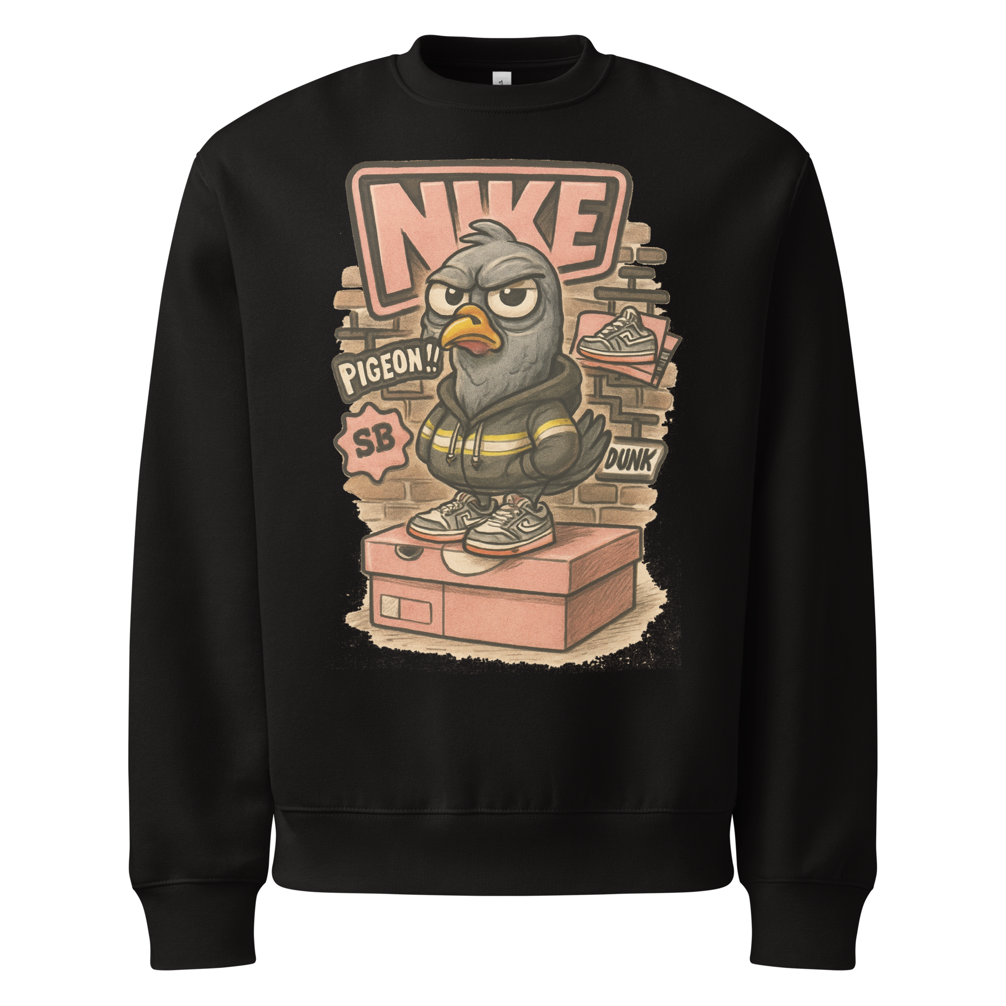 Sole Providerz™ "Dunk The Pigeon" Oversized Heavyweight Sweatshirt