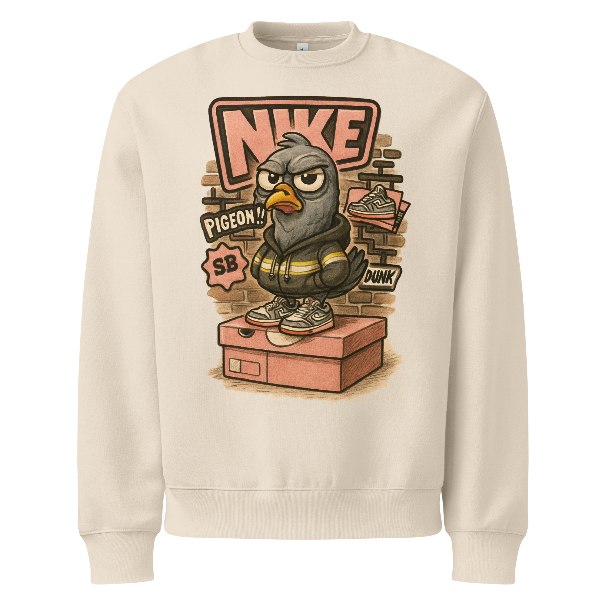 Sole Providerz™ "Dunk The Pigeon" Oversized Heavyweight Sweatshirt