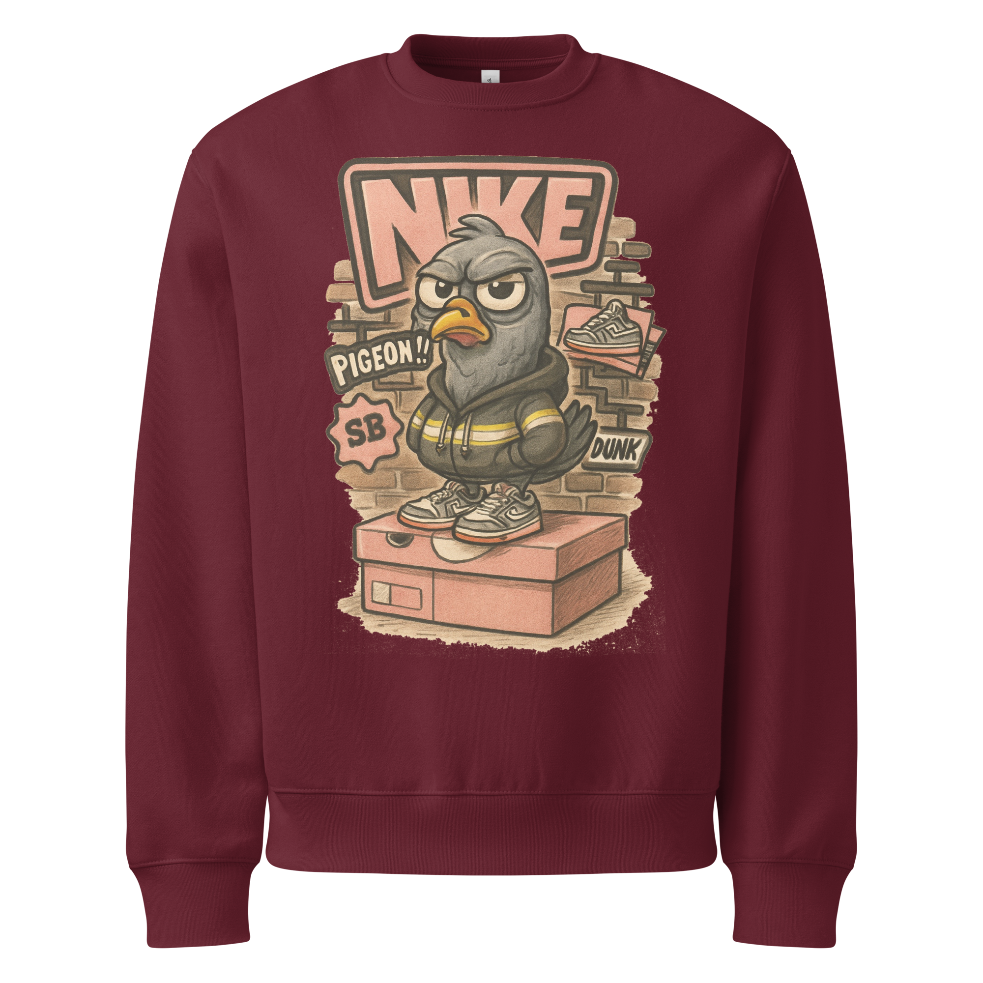 Sole Providerz™ "Dunk The Pigeon" Oversized Heavyweight Sweatshirt