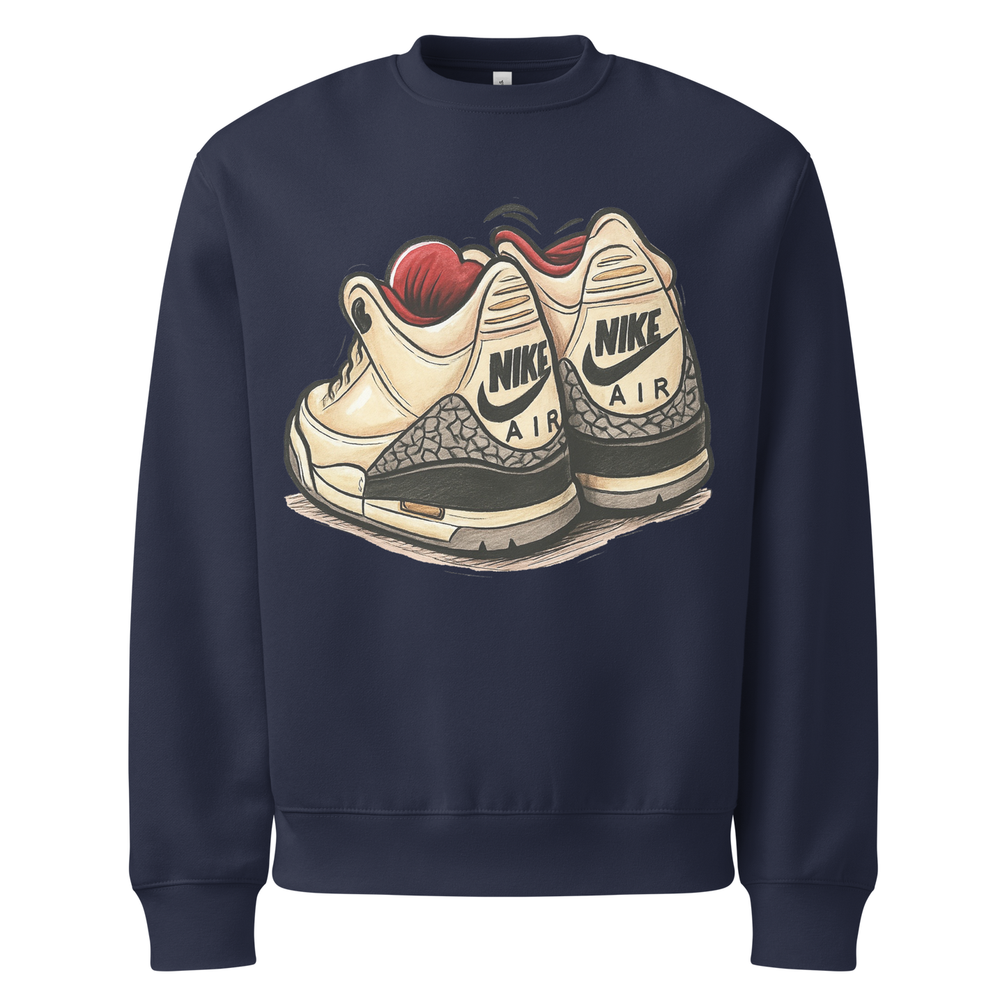 Sole Providerz™ "Vintage" AJ 3 Oversized Heavyweight Sweatshirt