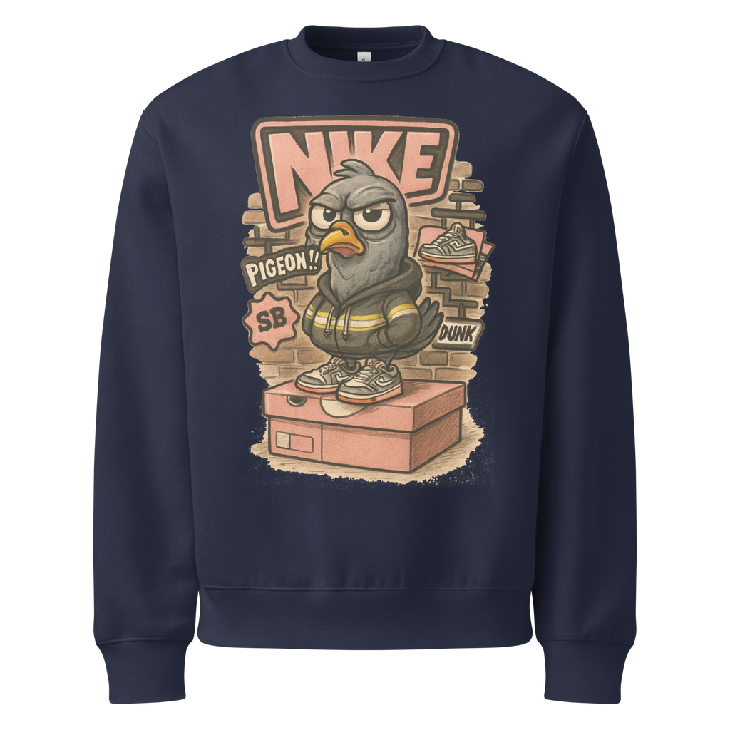 Sole Providerz™ "Dunk The Pigeon" Oversized Heavyweight Sweatshirt
