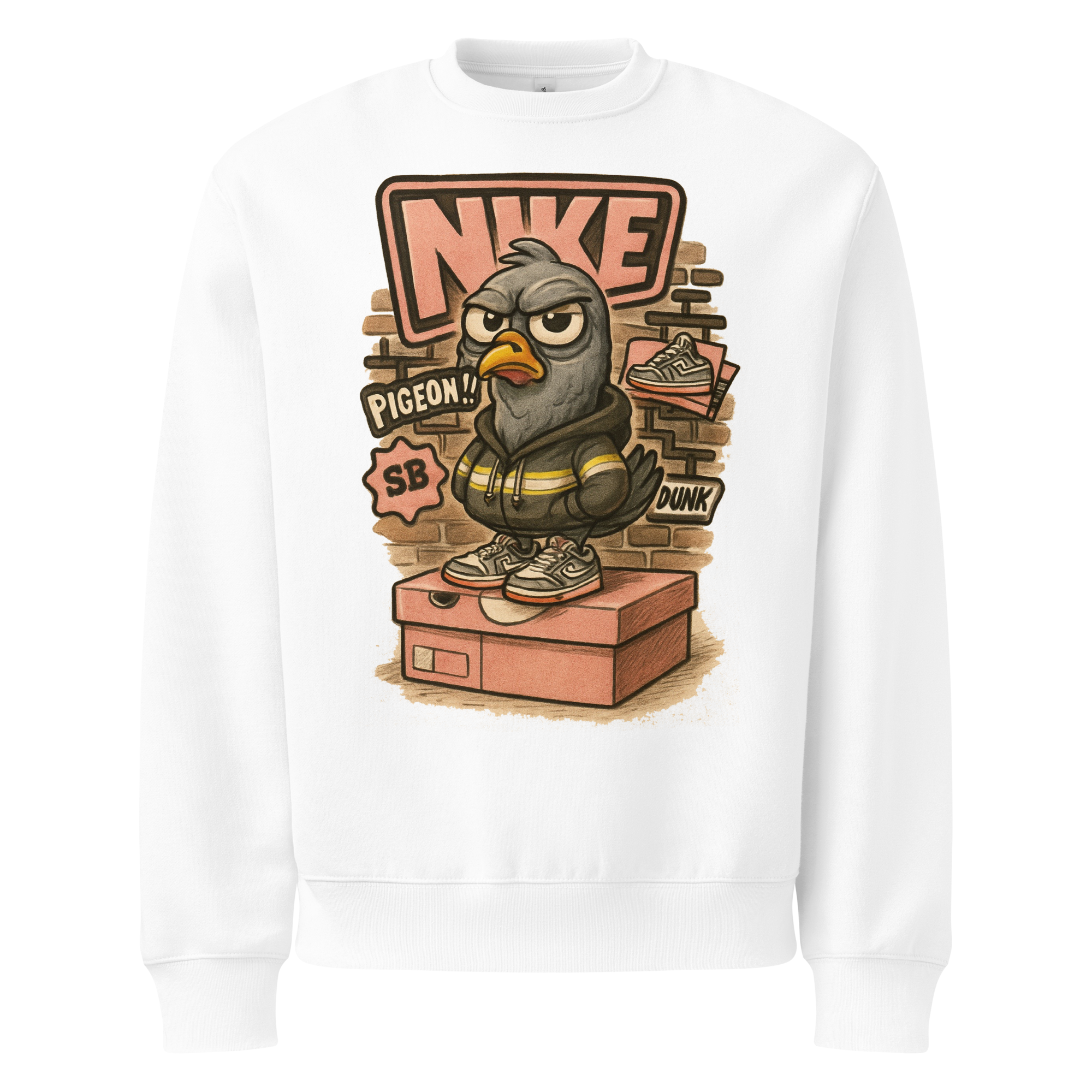 Sole Providerz™ "Dunk The Pigeon" Oversized Heavyweight Sweatshirt