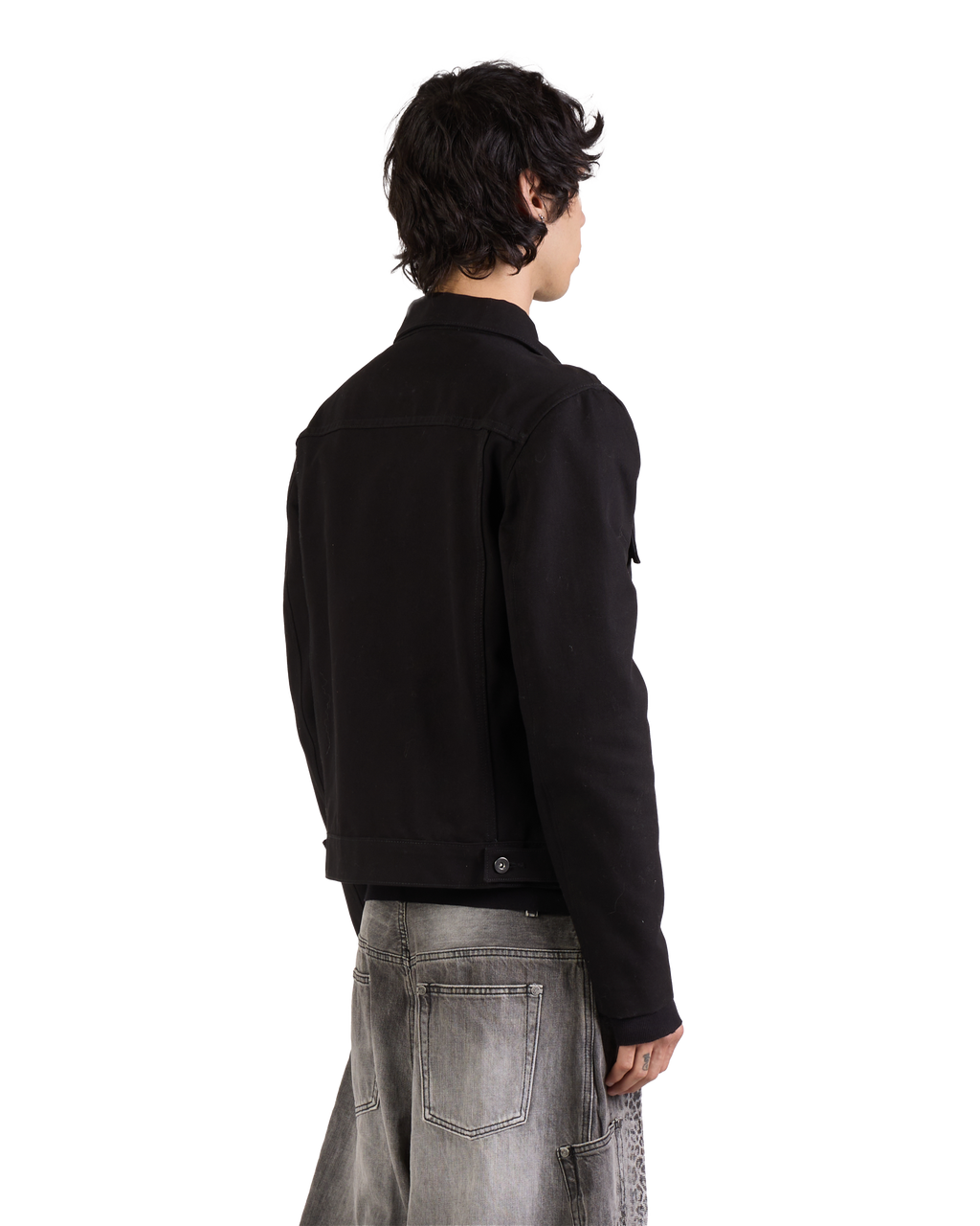 BLACK UTILITY WORK JACKET