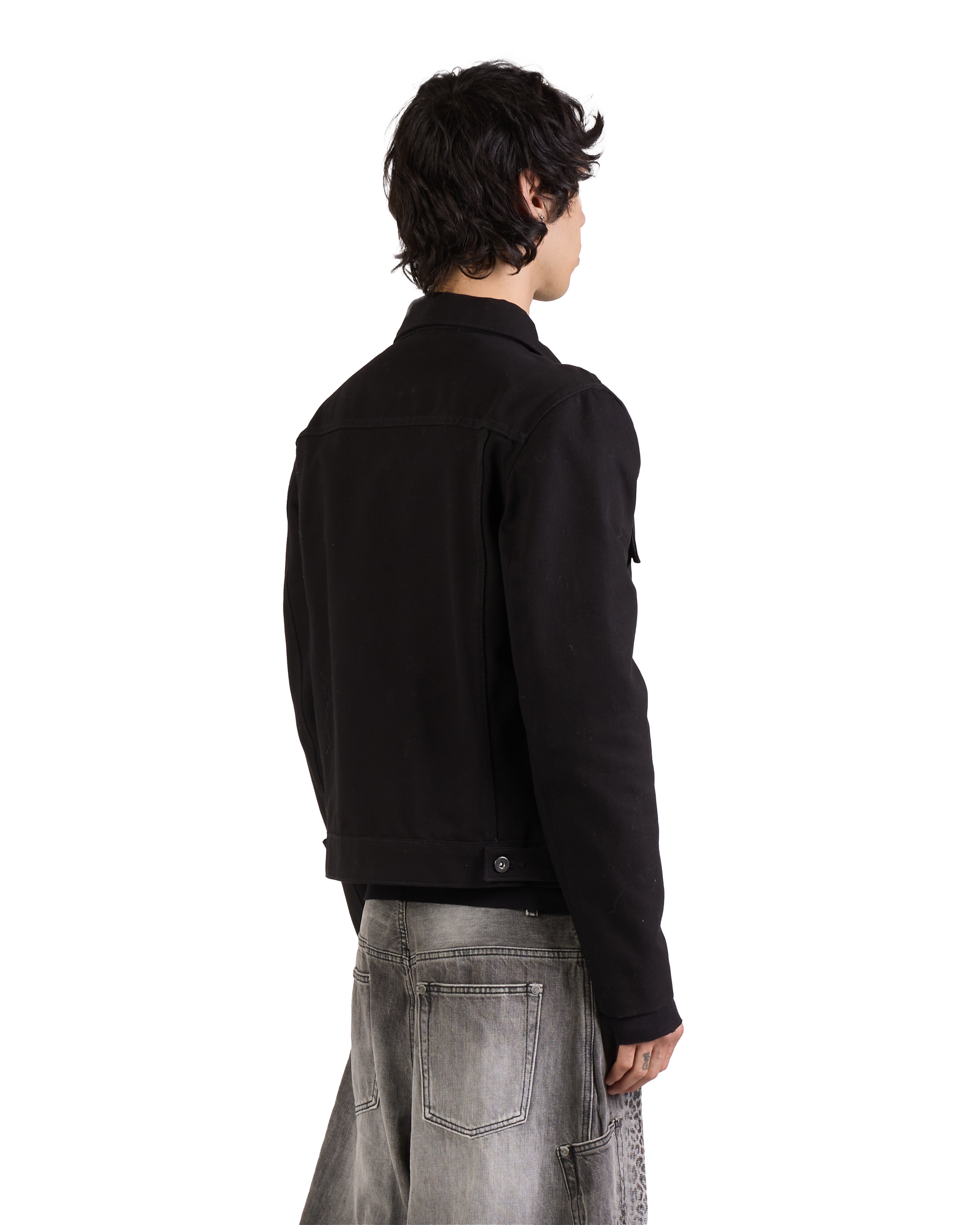 BLACK UTILITY WORK JACKET