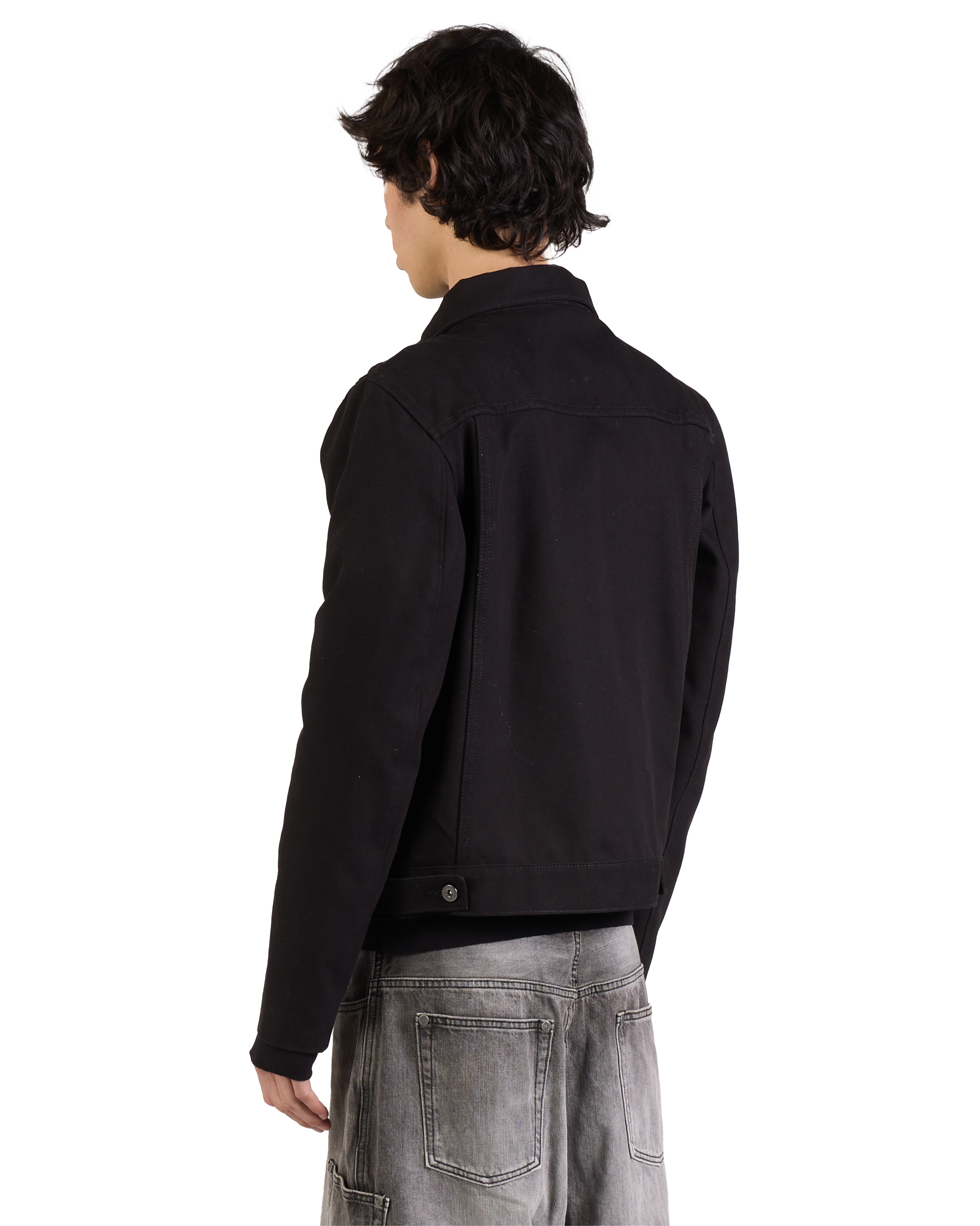 BLACK UTILITY WORK JACKET