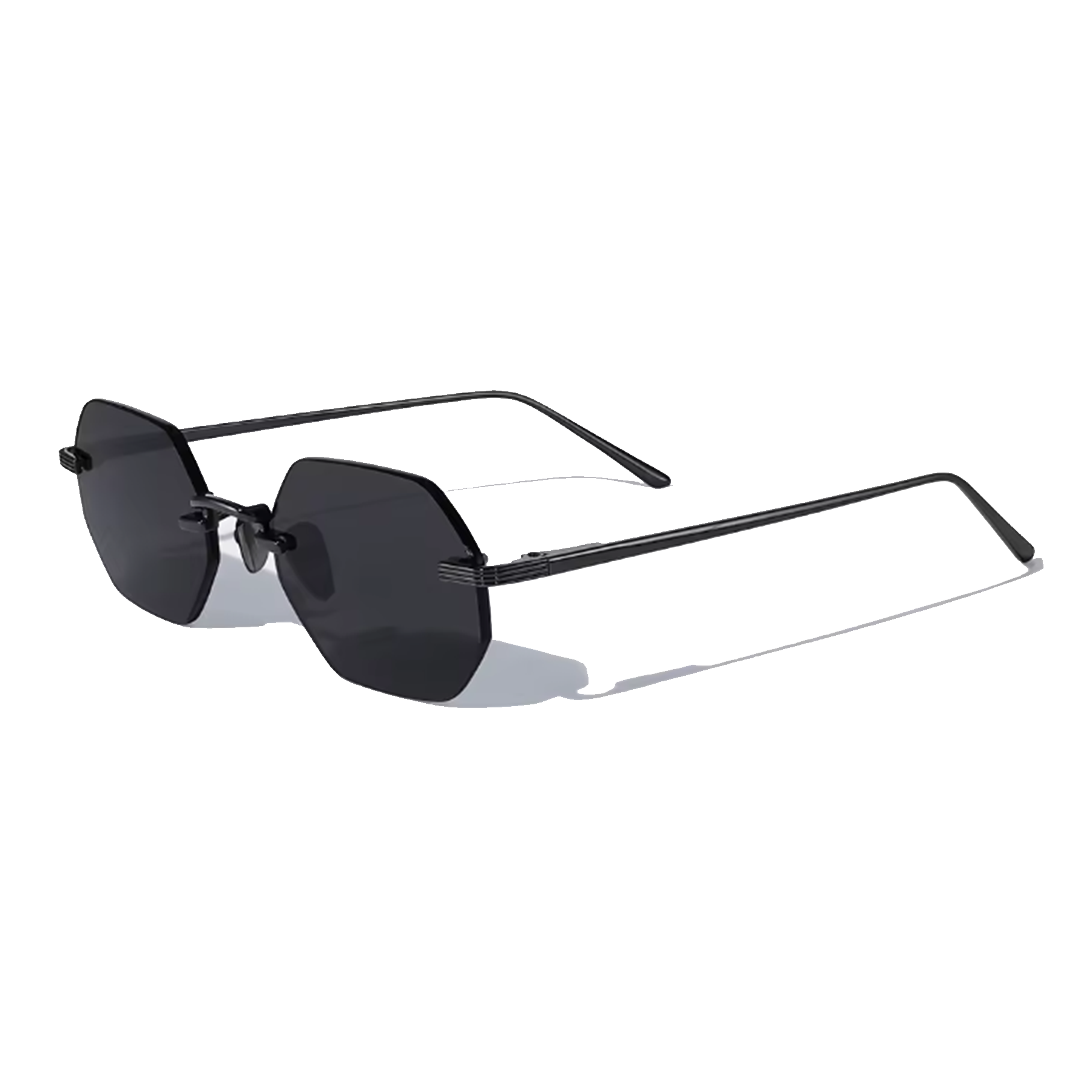 Vonne Daybreaker Hexagon Frameless Sunglasses - Lolomo!