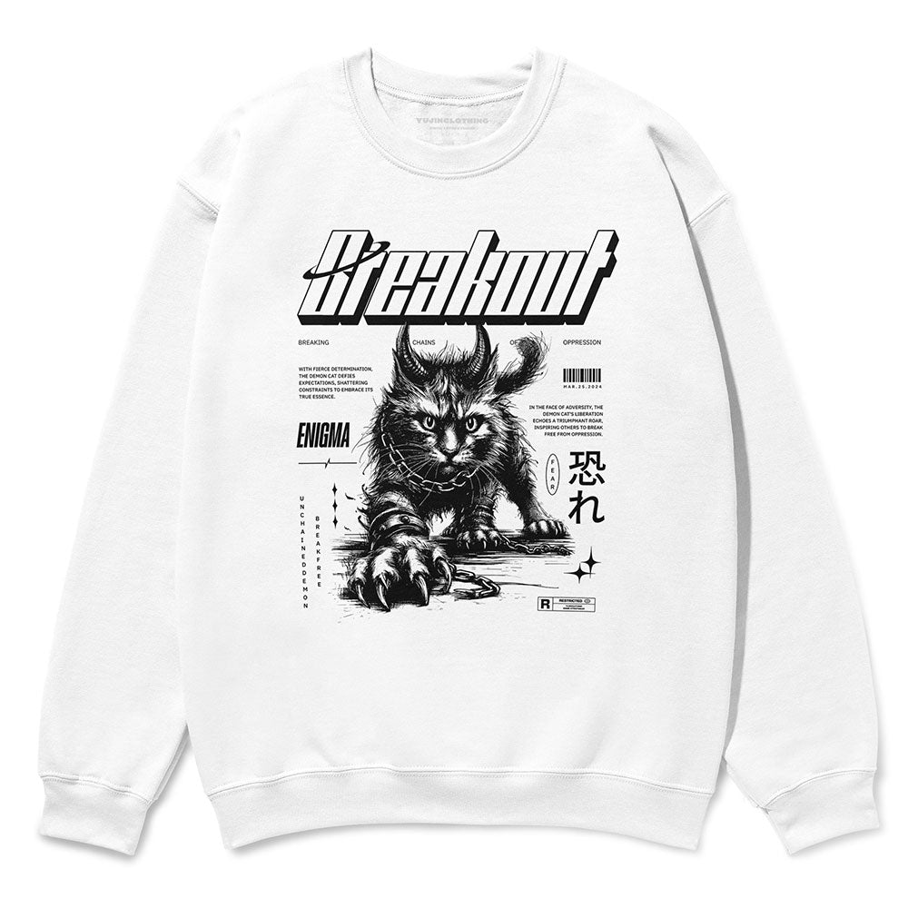 Sweat-shirt Breakout Cat