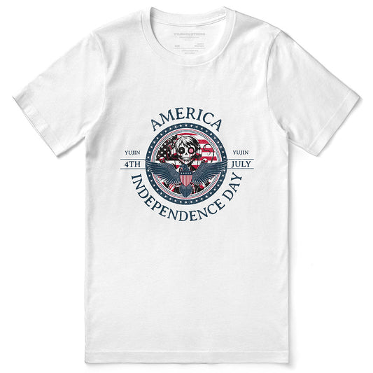 Camiseta oscura del 4 de julio del Día de la Independencia
