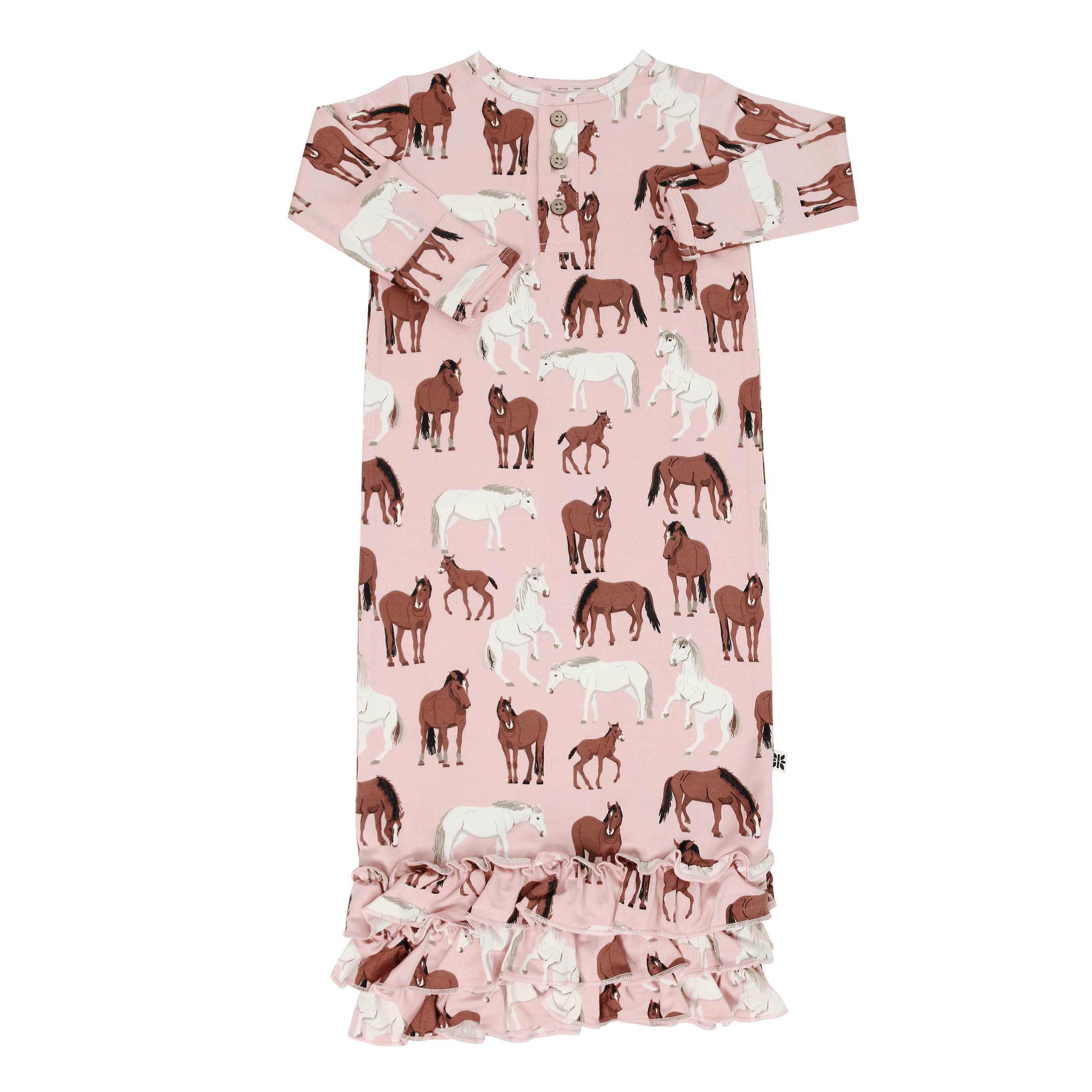 Wild Horses Ruffle Gown